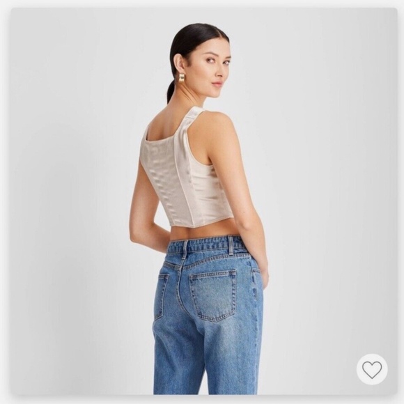 Satin corset top - Picture 3 of 9